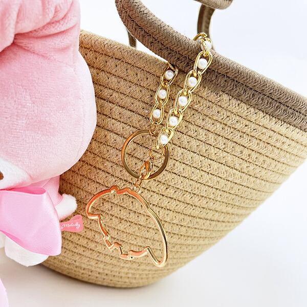 サンリオ マイメロディ ぬいぐるみ付かご風バッグ かごバッグ Sanrio 商品画像3：キャラグッズPERFECT WORLD TOKYO