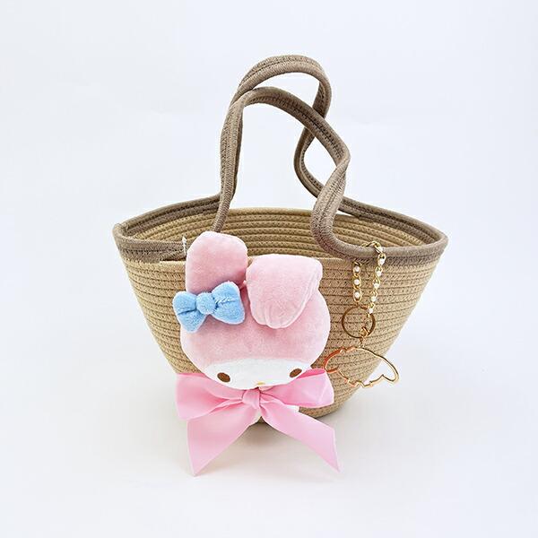 サンリオ マイメロディ ぬいぐるみ付かご風バッグ かごバッグ Sanrio 商品画像8：キャラグッズPERFECT WORLD TOKYO