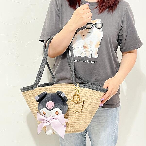 サンリオ クロミ ぬいぐるみ付かご風バッグ かごバッグ Sanrio 商品画像10：キャラグッズPERFECT WORLD TOKYO