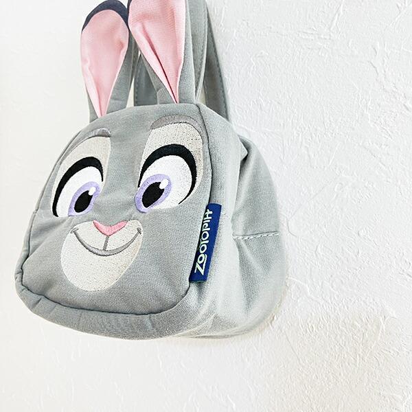 ディズニー ズートピア ジュディ スエット素材ダイカットバッグ グレー  Disney 商品画像6：キャラグッズPERFECT WORLD TOKYO