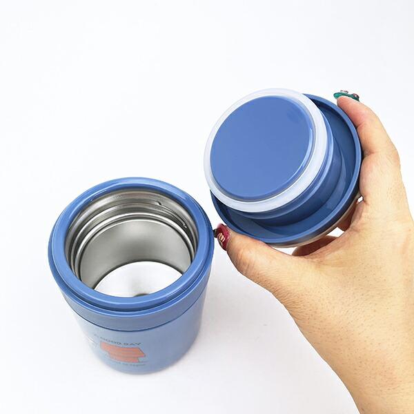 スヌーピー 折りたたみハンドル付保温・保冷デリカポット ランチ SNOOPY 商品画像3：キャラグッズPERFECT WORLD TOKYO