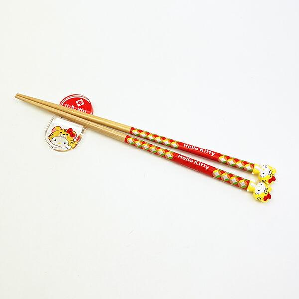 サンリオ ハローキティ 『寅』 マスコット付き 箸・箸置き 干支シリーズ Sanrio 商品画像5：キャラグッズPERFECT WORLD TOKYO