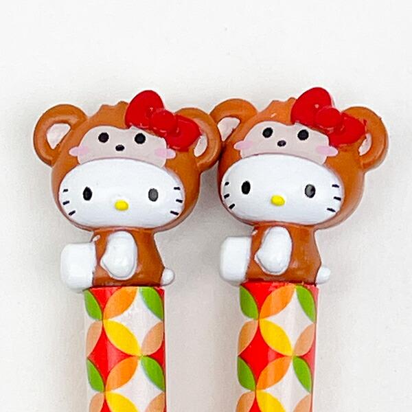 サンリオ ハローキティ 『申』 マスコット付き 箸・箸置き 干支シリーズ Sanrio 商品画像2：キャラグッズPERFECT WORLD TOKYO