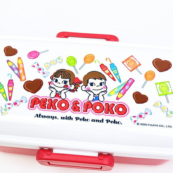 ペコちゃん ポコちゃん ふわっと弁当箱 おかし ランチ 日本製 不二家 商品画像2：キャラグッズPERFECT WORLD TOKYO