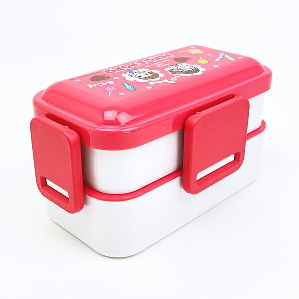ペコちゃん ポコちゃん ふわっと弁当箱2段 おかし ランチ 日本製 不二家 商品画像3：キャラグッズPERFECT WORLD TOKYO