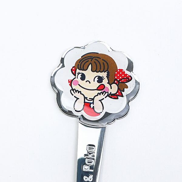 サンリオ ハローキティ × 不二家 ペコちゃん ステンレス子供フォーク(ダイカット) カトラリー 不二家 キッズ Sanrio 商品画像2：キャラグッズPERFECT WORLD TOKYO