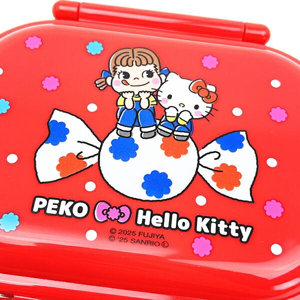 サンリオ ハローキティ × 不二家 ペコちゃん ふわっとフタタイトランチボックス なかよし 弁当箱 弁当箱 日本製 Sanrio 商品画像2：キャラグッズPERFECT WORLD TOKYO