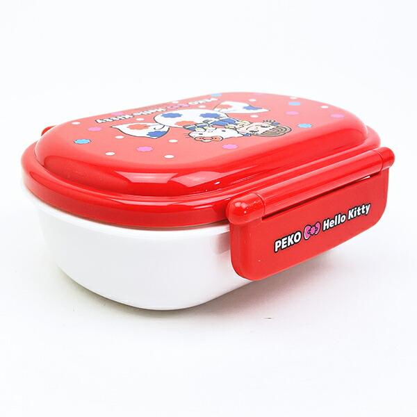 サンリオ ハローキティ × 不二家 ペコちゃん ふわっとフタタイトランチボックス なかよし 弁当箱 弁当箱 日本製 Sanrio 商品画像3：キャラグッズPERFECT WORLD TOKYO