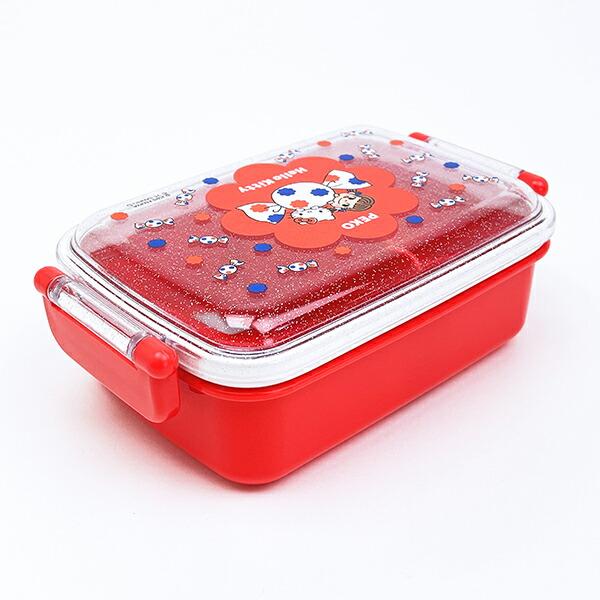 サンリオ ハローキティ × 不二家 ペコちゃん ふわっとフタタイトランチボックス なかよし ラメ 弁当箱 日本製 Sanrio 商品画像3：キャラグッズPERFECT WORLD TOKYO