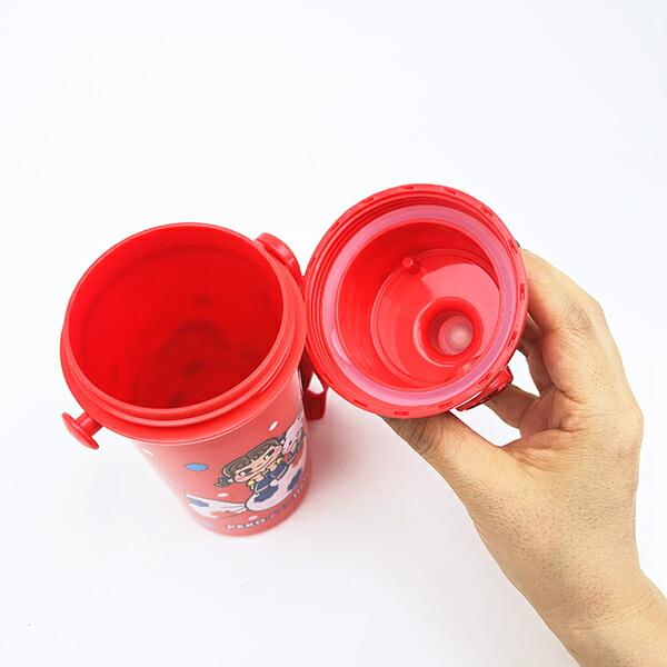 サンリオ ハローキティ × 不二家 ペコちゃん 直飲みプラワンタッチボトル 水筒 ランチ 日本製 Sanrio 商品画像6：キャラグッズPERFECT WORLD TOKYO