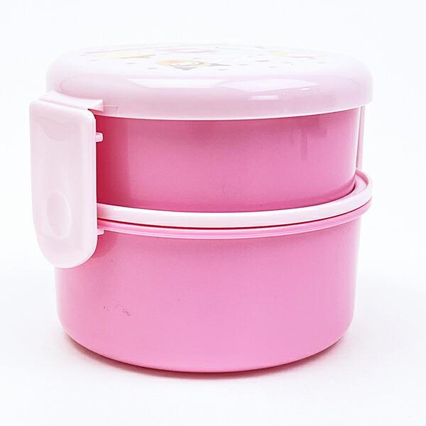 サンリオキャラクターズ 抗菌丸型ランチBOX 2段 ランチ 日本製 なりきり食べ物シリーズ Sanrio 商品画像3：キャラグッズPERFECT WORLD TOKYO
