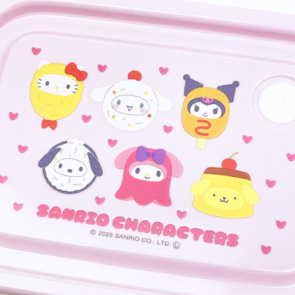 サンリオキャラクターズ 抗菌シールボックス(M) 2P ランチ 日本製 なりきり食べ物シリーズ Sanrio 商品画像2：キャラグッズPERFECT WORLD TOKYO