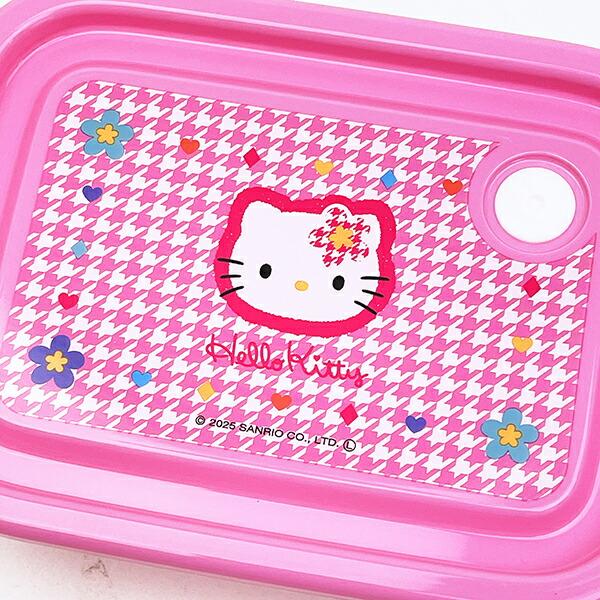 サンリオ ハローキティ 抗菌シールボックス(2P) カオハナ 日本製 ランチ Sanrio 商品画像2：キャラグッズPERFECT WORLD TOKYO