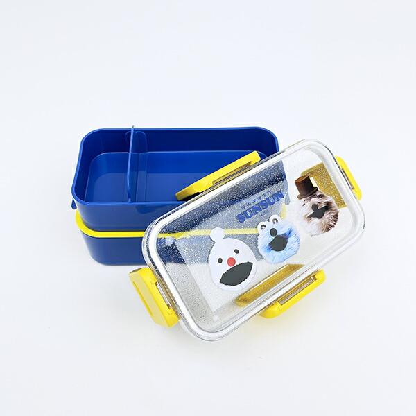 パペットスンスン 2段ふわっと弁当箱 ランチ 日本製 商品画像4：キャラグッズPERFECT WORLD TOKYO
