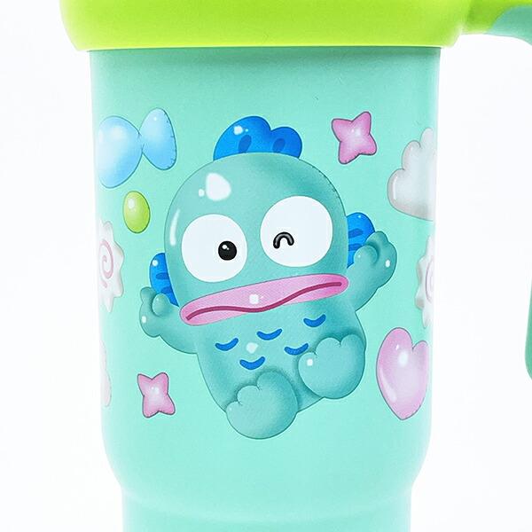 サンリオ ハンギョドン ハンドル付2WAYストローステンレスタンブラー 水筒 ランチ Sanrio 商品画像2：キャラグッズPERFECT WORLD TOKYO