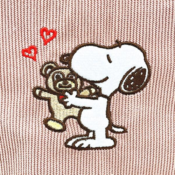 スヌーピー &ベア コーデュロイ生地ランチバッグ SNOOPY 商品画像2:キャラグッズPERFECT WORLD TOKYO