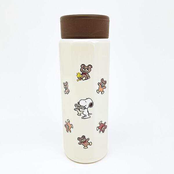スヌーピー ＆ ベア 八角形ステンレスマグボトル ランチ 魔法瓶 水筒 SNOOPY 商品画像3：キャラグッズPERFECT WORLD TOKYO