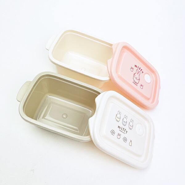 ミッフィー miffy シールボックス 240ml (2個入) お弁当箱 ランチ 日本製 商品画像4：キャラグッズPERFECT WORLD TOKYO
