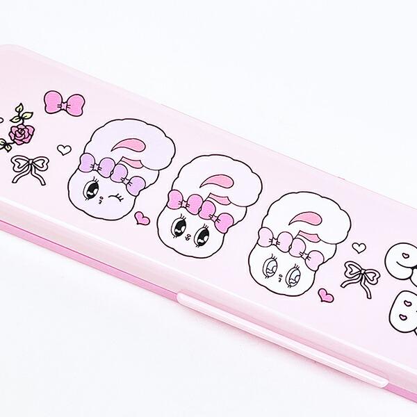 エスターバニー (Esther Bunny) 音の鳴らないコンビセット(ハシ18cm) ランチ 日本製 商品画像2:キャラグッズPERFECT WORLD TOKYO