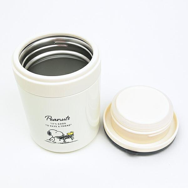 スヌーピー 折りたたみハンドル付保温・保冷デリカポット ランチ スープジャー SNOOPY 商品画像5：キャラグッズPERFECT WORLD TOKYO