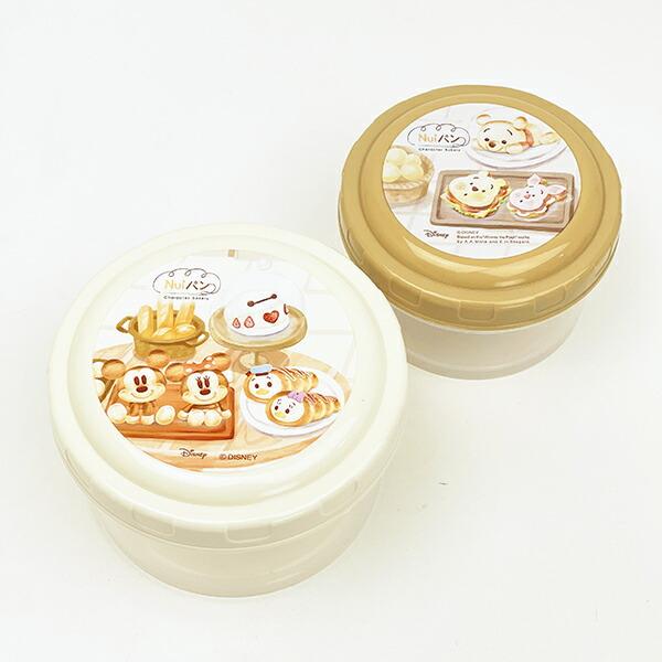 ディズニー Nuiパン ラウンド型フードコンテナ(S/M) ランチ 日本製 Disney