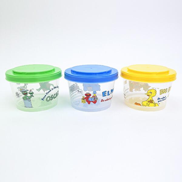 セサミストリート ジョイント式薄肉保存容器3Pセット ランチ 日本製 商品画像2：キャラグッズPERFECT WORLD TOKYO