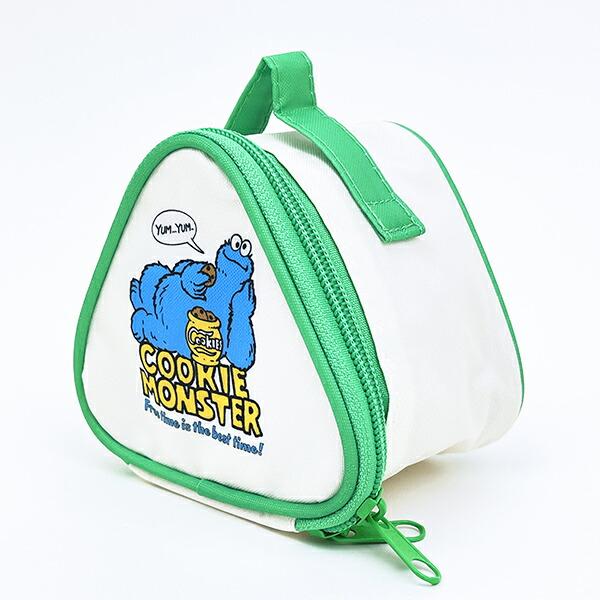 セサミストリート エルモ＆クッキーモンスター 保冷おにぎり型ミニランチバッグ 商品画像2：キャラグッズPERFECT WORLD TOKYO