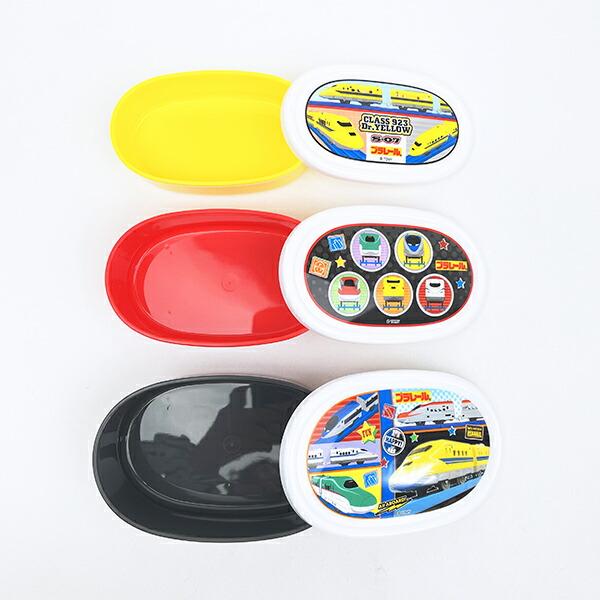 プラレール シール容器3個セット ランチ キッズ 日本製 タカラトミー 商品画像2：キャラグッズPERFECT WORLD TOKYO