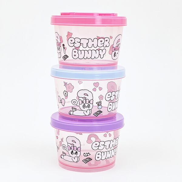 エスターバニー (Esther Bunny)  ジョインド式薄肉保存容器 3点セット ランチ･･･