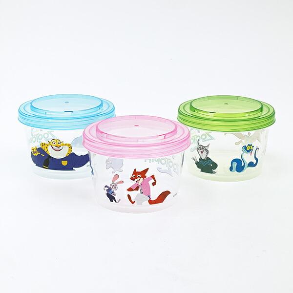 ディズニー ズートピア ジョイント式薄肉保存容器3Pセット ランチ 日本製 Disney 商品画像4：キャラグッズPERFECT WORLD TOKYO