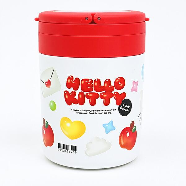 サンリオ ハローキティ 折りたたみハンドル付き保温・保冷デリカポット ランチ スープジャー Sanrio 商品画像3：キャラグッズPERFECT WORLD TOKYO