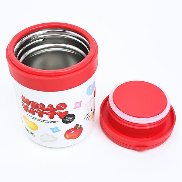 サンリオ ハローキティ 折りたたみハンドル付き保温・保冷デリカポット ランチ スープジャー Sanrio 商品画像5：キャラグッズPERFECT WORLD TOKYO
