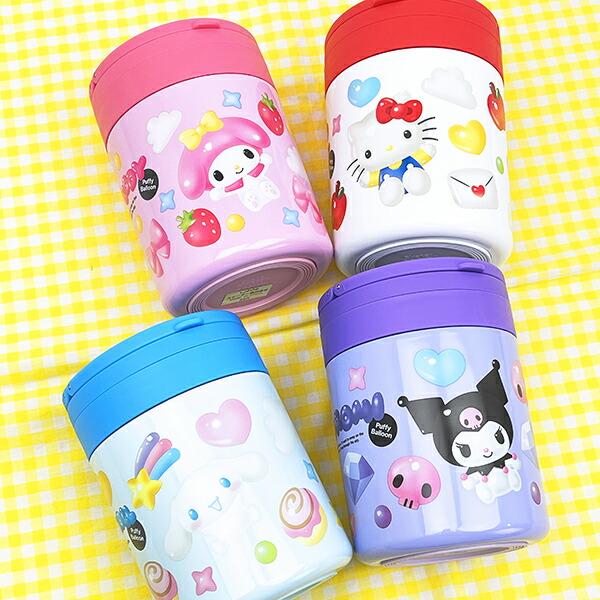 サンリオ ハローキティ 折りたたみハンドル付き保温・保冷デリカポット ランチ スープジャー Sanrio 商品画像10：キャラグッズPERFECT WORLD TOKYO