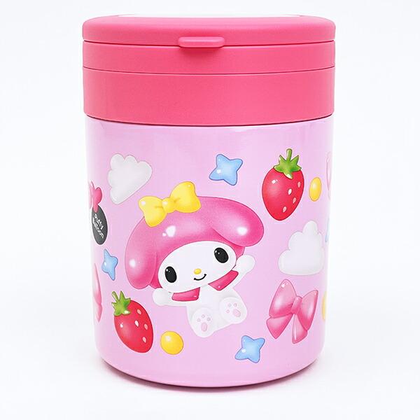 サンリオ マイメロディ 折りたたみハンドル付き保温・保冷デリカポット ランチ スープジャー Sanrio 商品画像2：キャラグッズPERFECT WORLD TOKYO