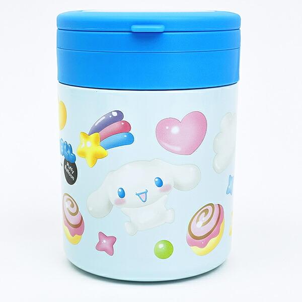 サンリオ シナモロール 折りたたみハンドル付き保温・保冷デリカポット ランチ スープジャー シナモン Sanrio 商品画像2：キャラグッズPERFECT WORLD TOKYO