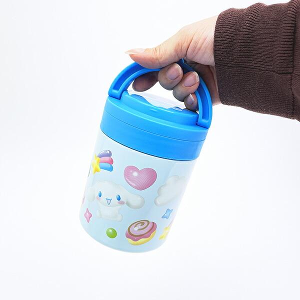 サンリオ シナモロール 折りたたみハンドル付き保温・保冷デリカポット ランチ スープジャー シナモン Sanrio 商品画像6：キャラグッズPERFECT WORLD TOKYO