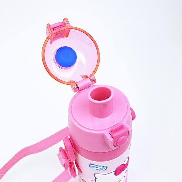 サンリオ ハローキティ 3Ｄロック付きワンプッシュダイレクトボトル 水筒 ランチ Sanrio 商品画像6：キャラグッズPERFECT WORLD TOKYO