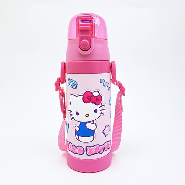 サンリオ ハローキティ 3Ｄロック付きワンプッシュダイレクトボトル 水筒 ラ･･･