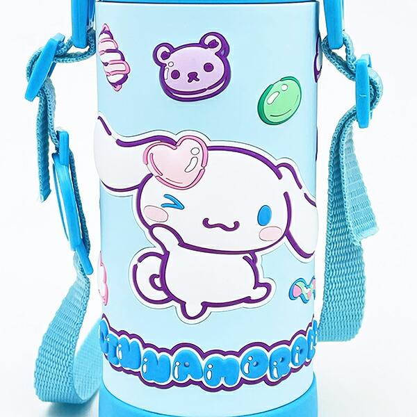 サンリオ シナモロール 3Ｄロック付きワンプッシュダイレクトボトル 水筒 ランチ シナモン Sanrio 商品画像2：キャラグッズPERFECT WORLD TOKYO