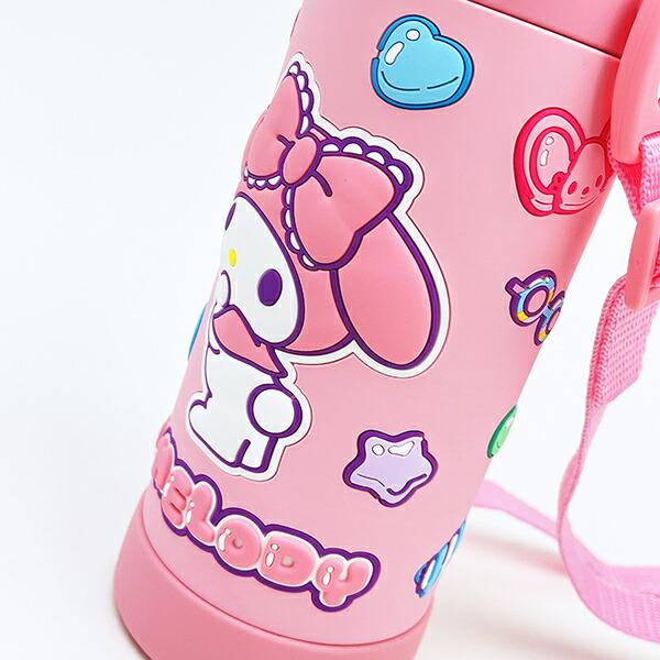 サンリオ マイメロディ 3Ｄロック付きワンプッシュダイレクトボトル 水筒 ランチ Sanrio 商品画像3：キャラグッズPERFECT WORLD TOKYO