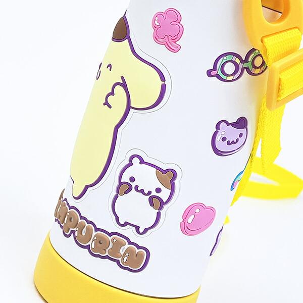 サンリオ ポムポムプリン 3Ｄロック付きワンプッシュダイレクトボトル 水筒 ランチ Sanrio 商品画像3：キャラグッズPERFECT WORLD TOKYO