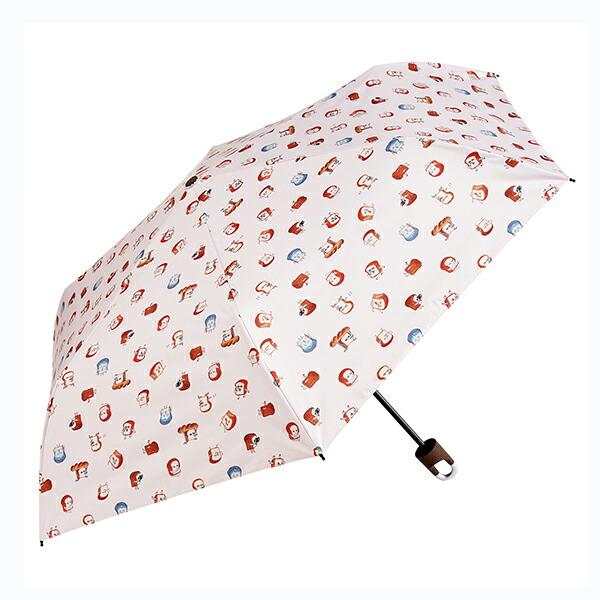 パンどろぼう 晴雨兼用カラビナ付きおりたたみ傘(55cm) 日傘