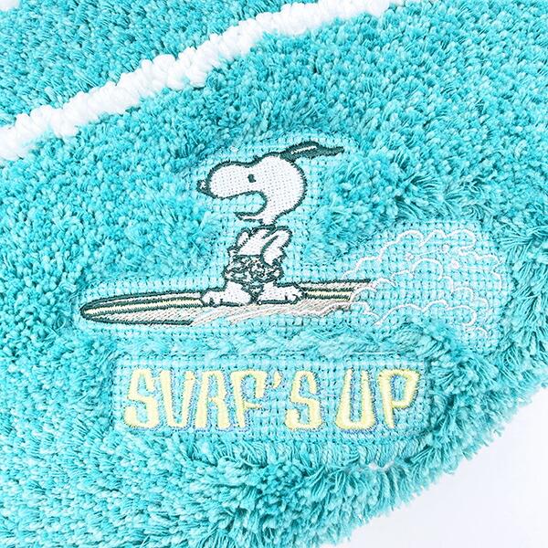 スヌーピー トイレ兼用フタカバー サーフ ターコイズブルー トイレ用品 SNOOPY 商品画像3：キャラグッズPERFECT WORLD TOKYO