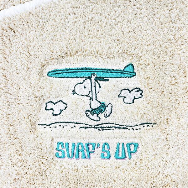 スヌーピー トイレマット サーフ ベージュ トイレ用品 SNOOPY 商品画像2：キャラグッズPERFECT WORLD TOKYO