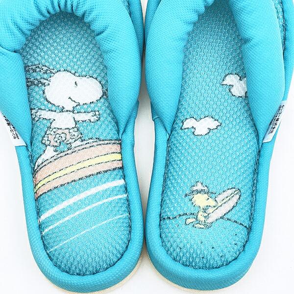 スヌーピー ルームスリッパ サーフ ターコイズ SNOOPY 商品画像2：キャラグッズPERFECT WORLD TOKYO