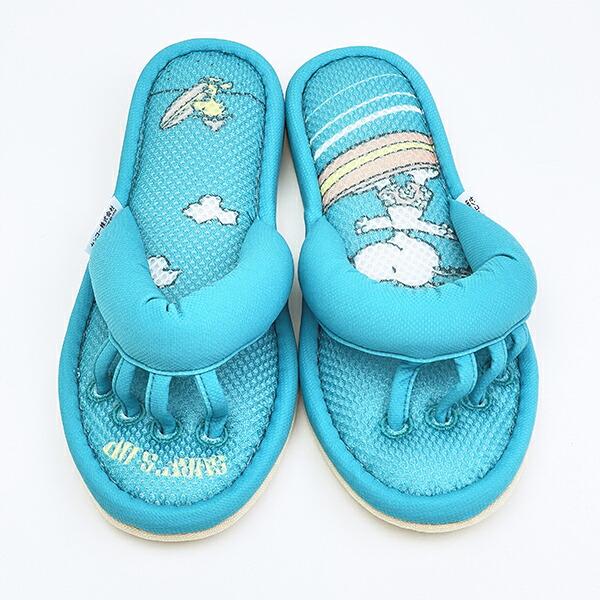 スヌーピー ルームスリッパ サーフ ターコイズ SNOOPY 商品画像3：キャラグッズPERFECT WORLD TOKYO