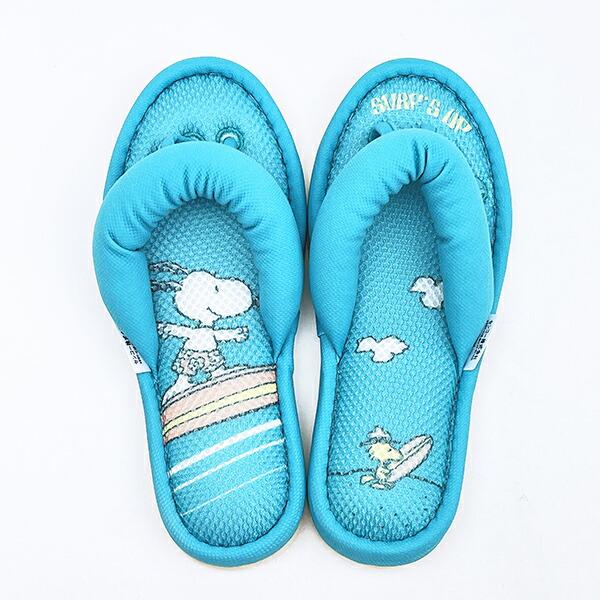 スヌーピー ルームスリッパ サーフ ターコイズ SNOOPY