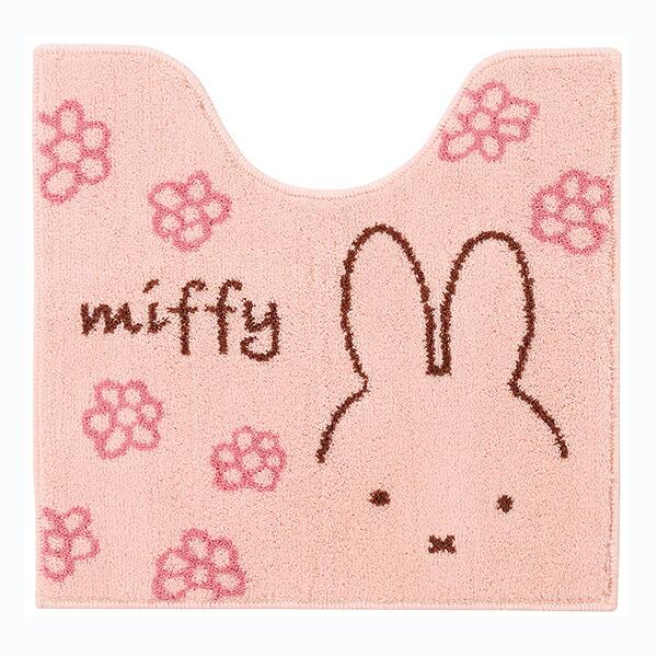 ミッフィー miffy トイレマット ラインフラワー ピンク トイレ用品