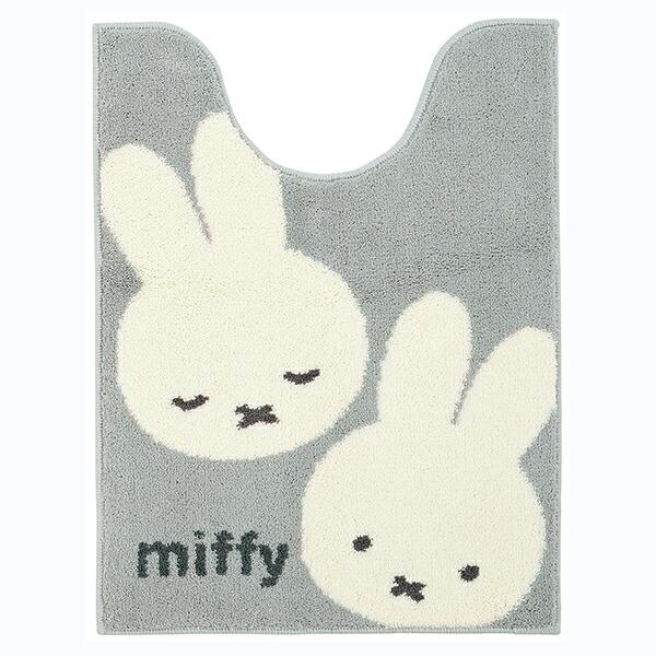 ミッフィー miffy ロングトイレマット カーム グレー トイレ用品
