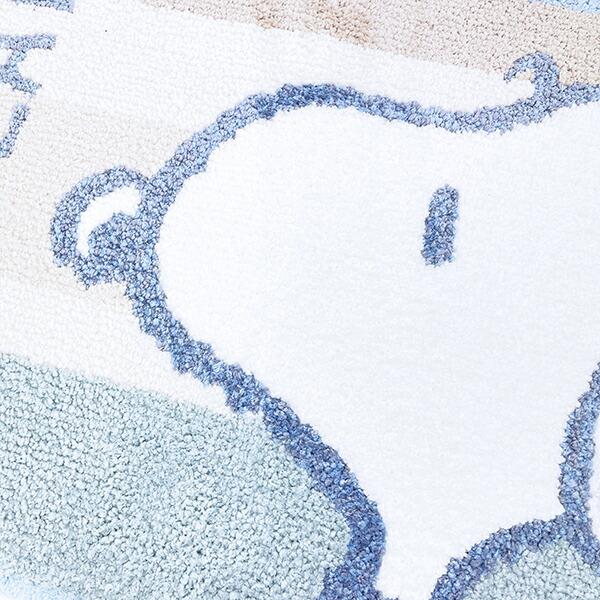 スヌーピー トイレマット くすみパステル ブルー トイレ用品 SNOOPY 商品画像2：キャラグッズPERFECT WORLD TOKYO